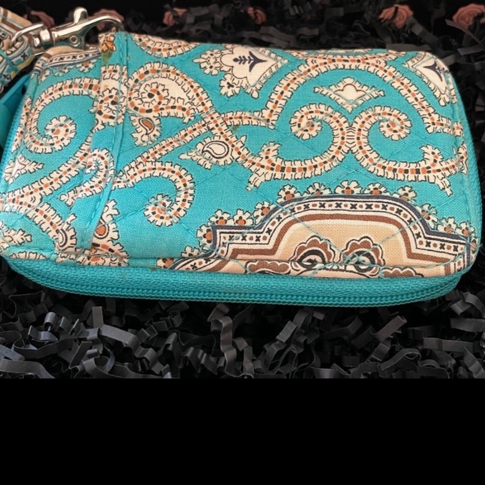 Vera Bradley Blue Wristlet Wallet